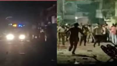 अकोल्यात दोन गटात तुफान राडा, दगडफेक जाळपोळ, पोलिसांकडून हवेत गोळीबार; कारण काय?