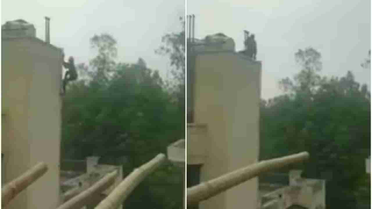 VIDEO | स्पायडरमॅनप्रमाणे फिल्मी स्टाइलमध्ये चार मजली इमारतीवर चढला चोर, पहा हा व्हिडिओ