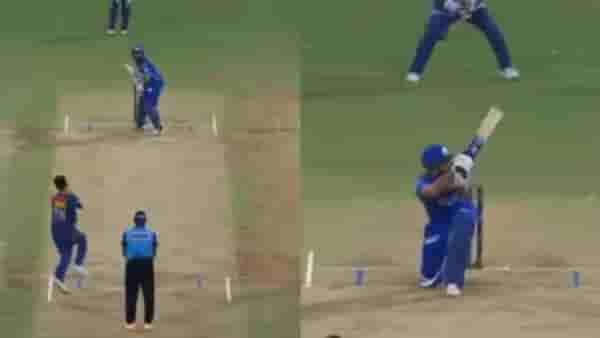 Rohit Sharma IPL 2023 : कोहली, कोहलीच्या घोषणा, रोहितच नवीन उल हकला आक्रमक उत्तर, VIDEO व्हायरल