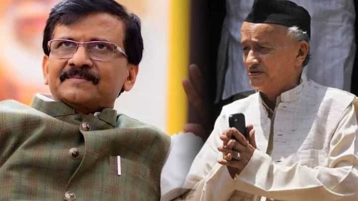 Maharashtra Politics : मुख्यमंत्री-माजी राज्यपाल भेटीवर राऊत भडकले; म्हणाले, 'दोन घटनाबाह्य व्यक्ती' Maharashtra Politics : मुख्यमंत्री-माजी राज्यपाल भेटीवर राऊत भडकले; म्हणाले, 'दोन घटनाबाह्य व्यक्ती'