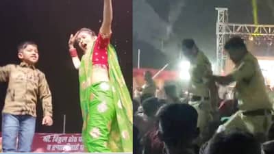 लहान मुलासोबत डान्स, तर तरुणांना चोप; गौतमी पाटील हिच्या कार्यक्रमात पुन्हा हुल्लडबाजी