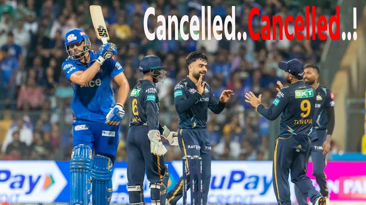 Cancelled..! गुजरात टायटन्स विरुद्ध मुंबई इंडियन्स सामन्यापूर्वी वादाची ठिणगी, काय झालं पाहा व्हिडीओ