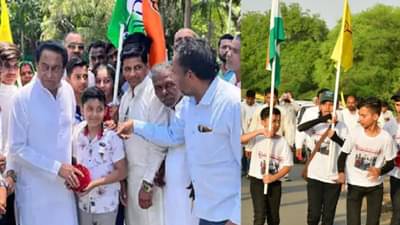 हाती तिरंगा, 45 डिग्री तापमान, भारत जोडो यात्रेची प्रेरणा आणि त्या लहानग्यांची 101 किलोमीटरची पदयात्रा