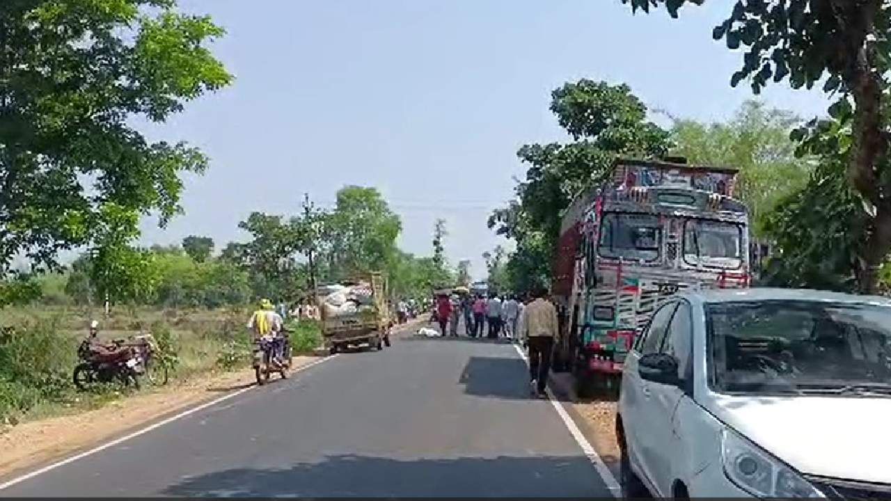 मायलेकी कोहमाऱ्याकडे जात होत्या, ट्रकच्या धडकेत आईचा जीव गेला, दोन वर्षीय मुलीने फोडला टाहो