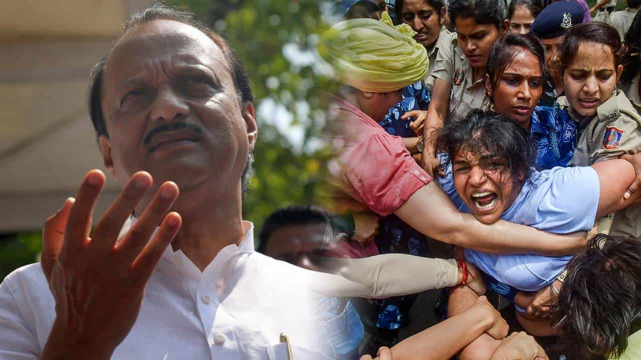 महिला कुस्तीपटू आंदोलनावरून अजित पवार यांचा केंद्राला सवाल? म्हणाले, 'चर्चा करून तोडगा का...?'