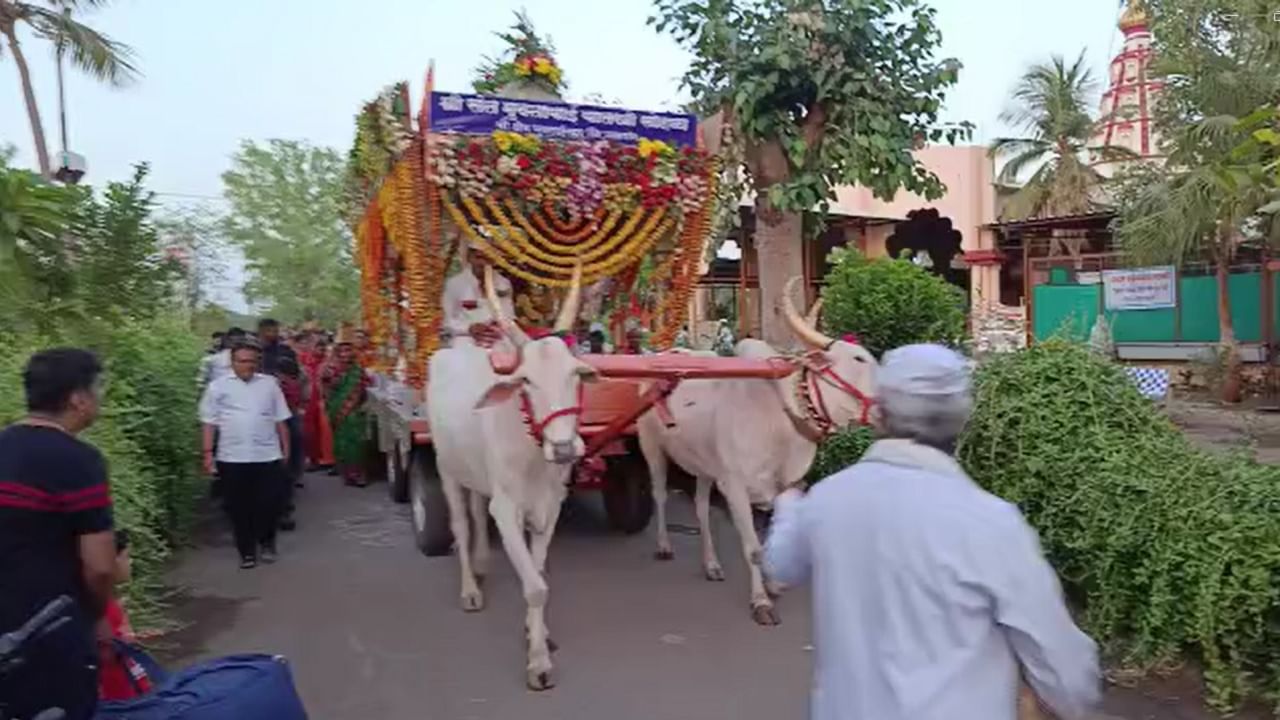 आज या दिंडीने विदर्भात प्रवेश केला. ऊन डोक्यावर घेऊन वारकरी संत मुक्ताबाईंच्या नामाचा जयघोष करीत टाळमृदंगाच्या गजरात भगव्या पताका घेऊन पंढरपूरकडे निघाले आहेत.