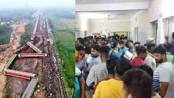 Odisha Train Accident: माणुसकीची रांग! भीषण रेल्वे अपघातानंतर लोकांच्या लांबच लांब रांगा