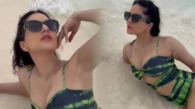 Sunny Leone Video | सनी लियोनी हिच्या व्हिडीओवर चाहते फिदा, बिकिनीवर स्विमिंग करताना दिसली अभिनेत्री, चाहते थेट