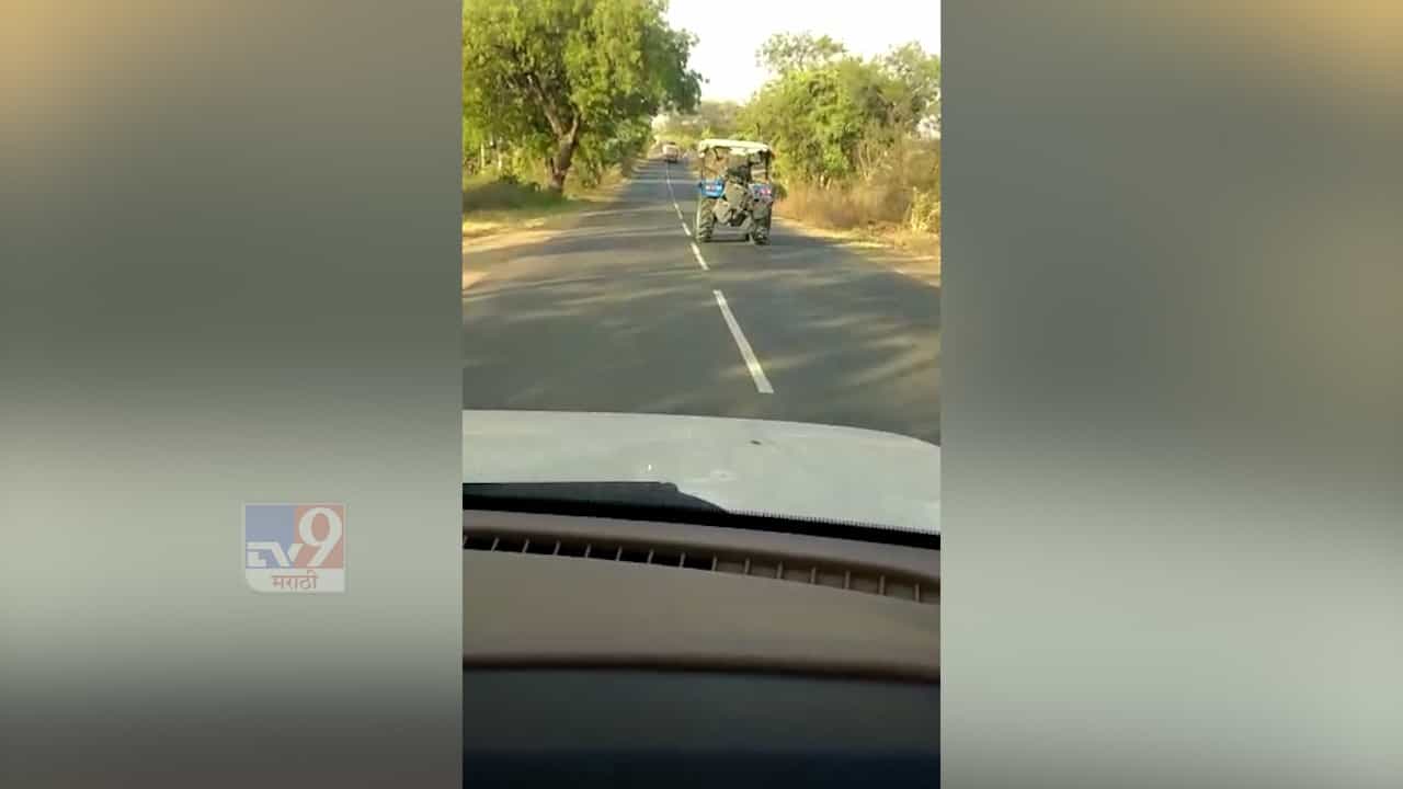 दारु पिऊन ट्रॅक्टर चालवणाऱ्यांची मुंबई-नागपूर महामार्गावर दहशत, लोकांनी मोबाईलमध्ये कैद केला व्हिडीओ