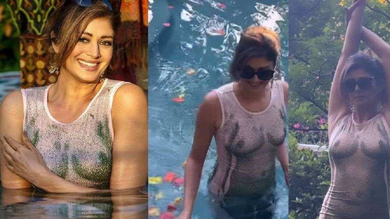 Pooja Batra | 'हिने खरंच काही घातलं नाही का'; स्विमिंग पूलमधील पूजा बत्राच्या व्हिडीओवर कमेंट्सचा वर्षाव
