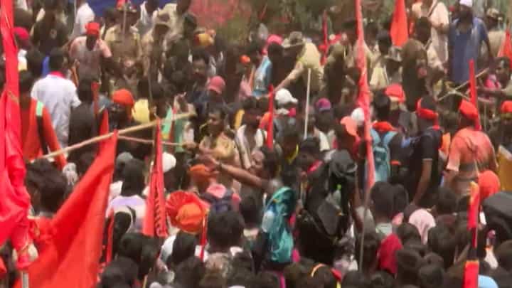 शिवराज्याभिषेक सोहळ्यानंतर रायगडवर शिवभक्तांवर लाठीचार्ज? नेमकं काय घडलं? शिवराज्याभिषेक सोहळ्यानंतर रायगडवर शिवभक्तांवर लाठीचार्ज? नेमकं काय घडलं?