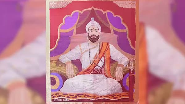 पैठणी हस्तकला वॉल हँगिंगच्या माध्यमातून शिवरायांची प्रतिकृती, शिवराज्याभिषेक सोहळ्यानिमित्त अनोख्या पद्धतीने अभिवादन