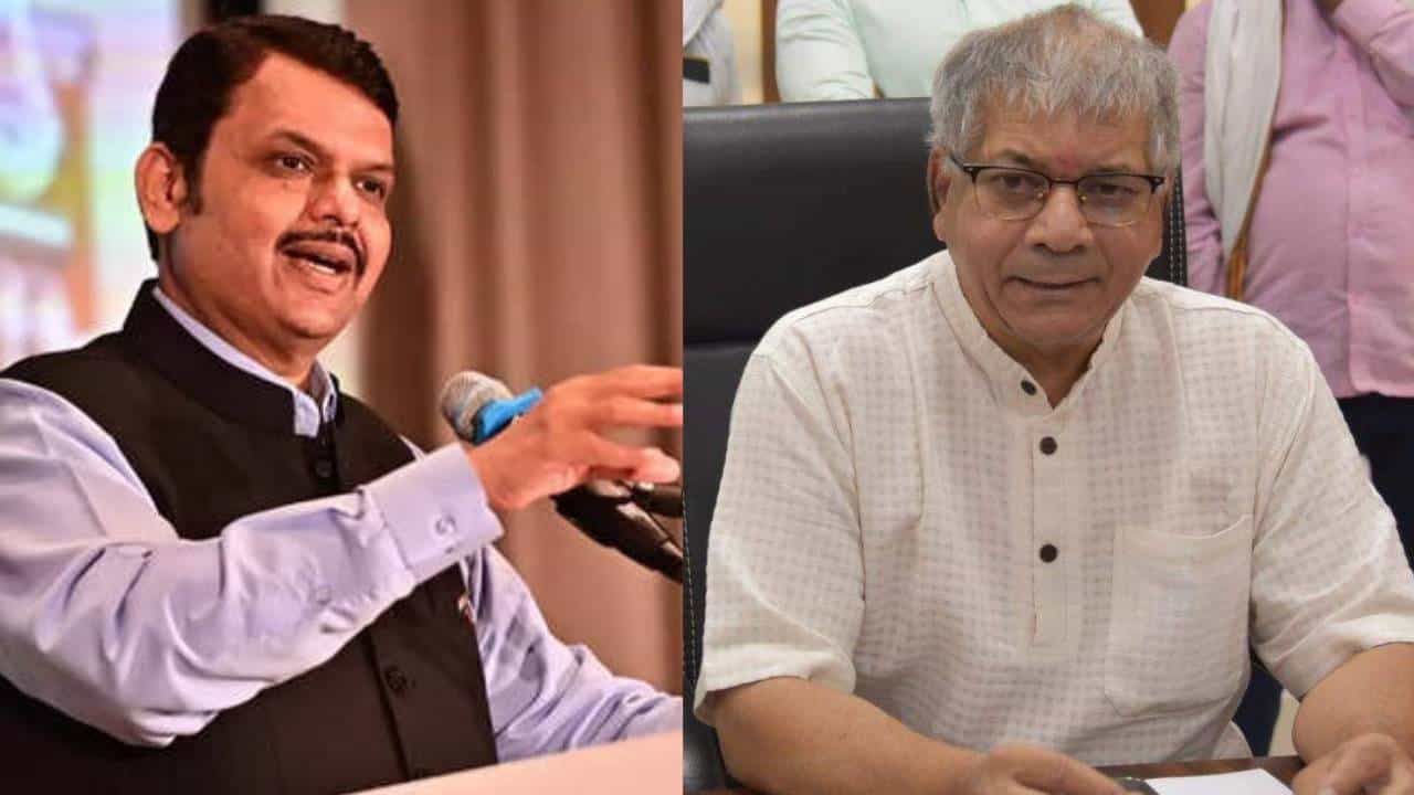 प्रकाश आंबेडकर यांच्याकडून राजकराणाची दिशा भरकटवण्याचं काम,देवेंद्र फडणवीस यांची टीका