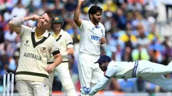 WTC 2023 Final Ind vs Aus Video : लॉर्ड शार्दुल पावला आणि भरतनं घेतला वॉर्नरचा जबरदस्त असा झेल, रोहित शर्माची डोकेदुखी दूर