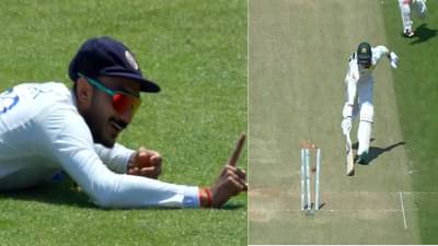 WTC Final 2023 | Axar Patel याचा अचूक थ्रो, Mitchell Starc रन आऊट