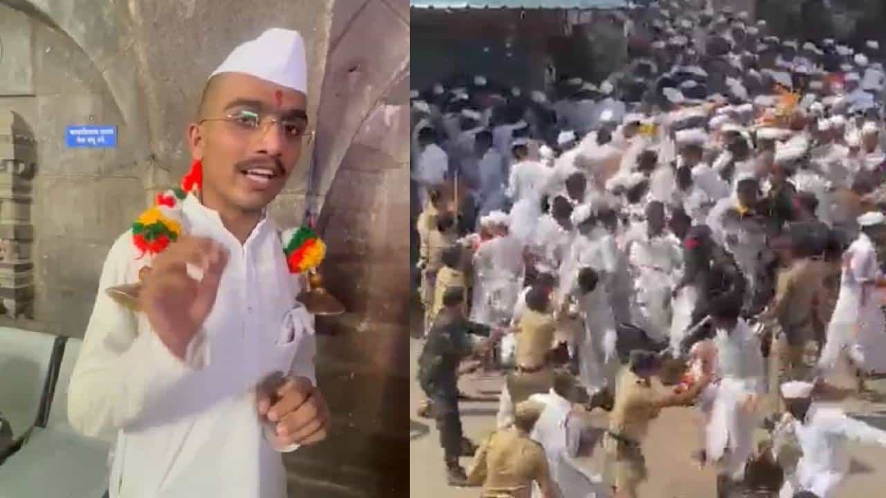 चार वारकऱ्यांना वीस पोलिसांनी मारहाण केली, मारहाण झालेल्या वारकऱ्यांचा व्हिडीओ व्हायरल! चार वारकऱ्यांना वीस पोलिसांनी मारहाण केली, मारहाण झालेल्या वारकऱ्यांचा व्हिडीओ व्हायरल!