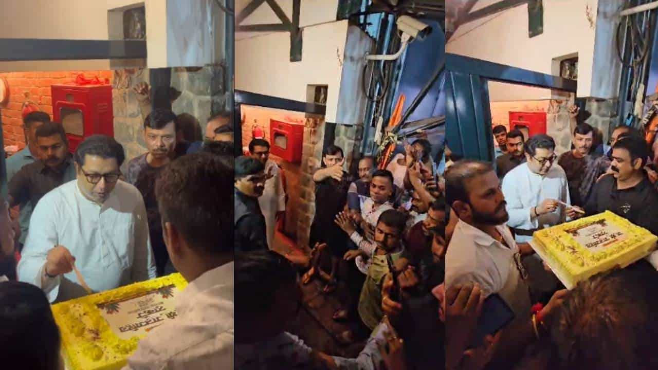 Video : जास्ती आरडाओरडा करू नका, माझा नातू आजारी आहे; राज ठाकरे यांनी उत्साही कार्यकर्त्यांना फटकारलं