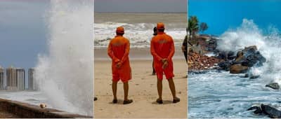 Cyclone Biparjoy : बिपरजॉयचे संकट गंभीर, ऑरेंज अलर्ट रेडमध्ये बदलला, मुसळधार पावसाला सुरुवात