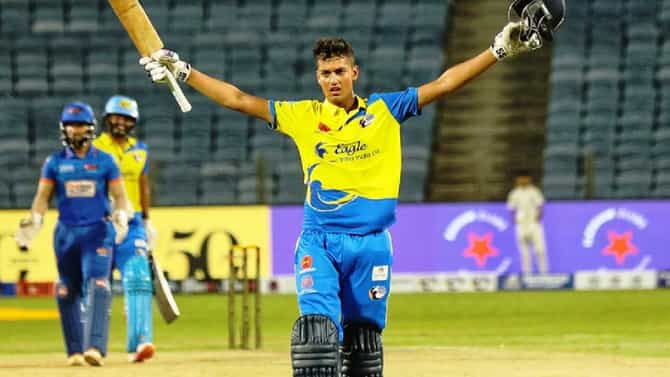 Arshin Kulkarni MPL 2023 : फक्त MPL नाही, 13 SIX मारणारा अर्शिन कुलकर्णी या टुर्नामेंटमध्येही धमाकेदार खेळलाय, VIDEO