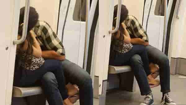 Delhi Metro मध्ये पुन्हा एकदा किसींग सीन, व्हायरल फोटोवर DMRC चं दोन दिवसानंतर उत्तर!