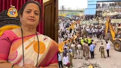 वांद्र्यातील ठाकरे गटाच्या शाखेवर बुलडोझर, किशोरी पेडणेकर म्हणतात, “हे सूडाचं राजकारण!”