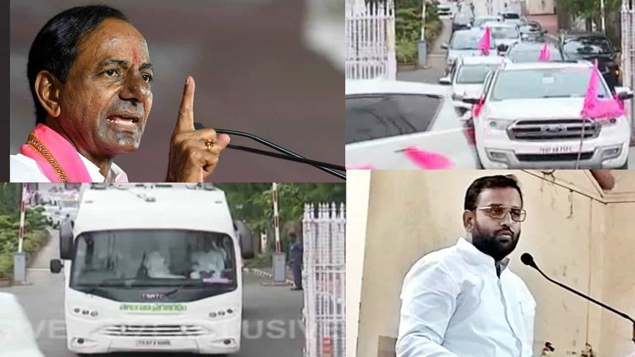 आरंभ है प्रचंड! तेलंगणाचं गुलाबी वादळ महाराष्ट्राच्या दिशेने; 400 गाड्यांच्या ताफ्यासह केसीआर माऊलांच्या दर्शनाला