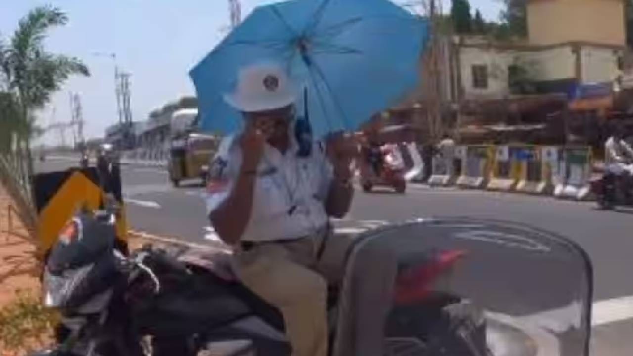 उन्हात ड्युटी करणाऱ्या पोलिसांसाठी त्याने केलं महत्त्वाचं काम, व्हिडीओने सोशल मीडियावर लोकांची मनं जिंकली