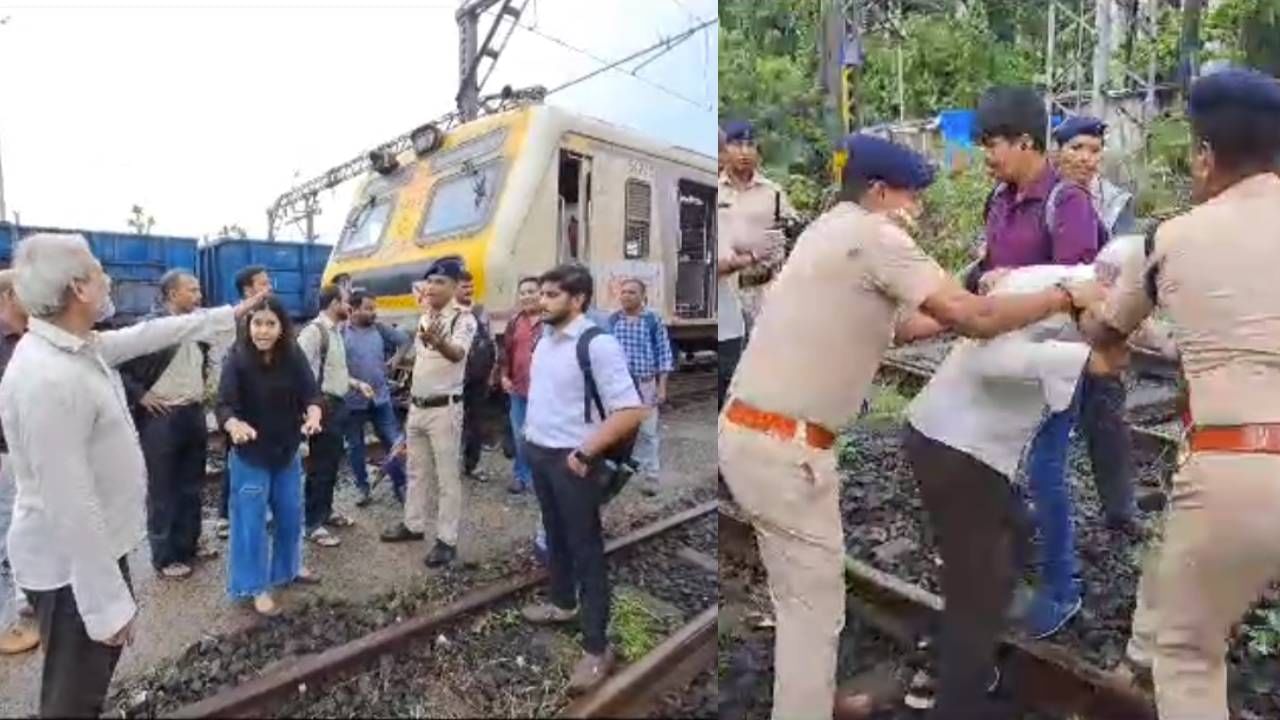 ऐन गर्दीच्या वेळी प्रवाशांनी लोकल रोखून धरली, अंबरनाथ स्थानकात प्रचंड गोंधळ; काय घडलं नेमकं?