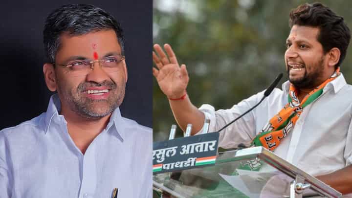 ...जेव्हा नगरमध्ये निलेश लंके आणि खासदार विखे येतात आमने सामने! लंके यांच्या कार्यकर्त्यांनी काय केलं पहा... ...जेव्हा नगरमध्ये निलेश लंके आणि खासदार विखे येतात आमने सामने! लंके यांच्या कार्यकर्त्यांनी काय केलं पहा...