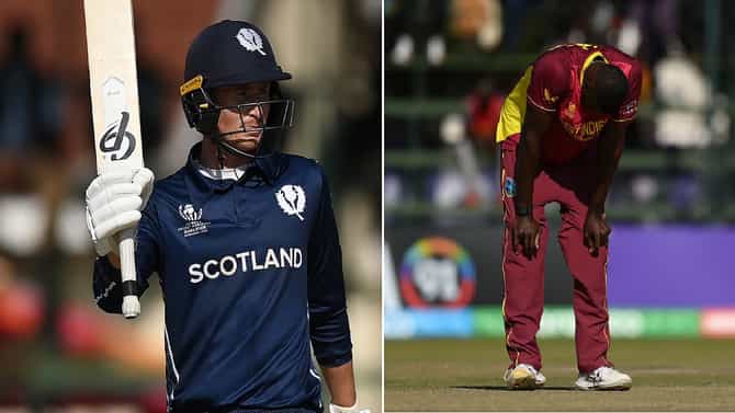 SCO vs WI | स्कॉटलँडचा मोठा उलटफेर, 7 विकेट्सने विजय, विंडिज वर्ल्ड कपमधून आऊट
