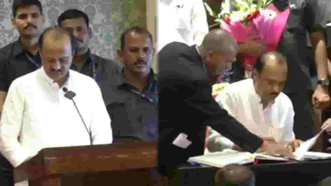 अजित पवार यांचा मास्टर स्ट्रोक तिसऱ्यांदा घेतली उपमुख्यमंत्री म्हणून शपथ