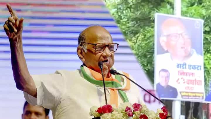 राष्ट्रवादी नेमकी कोणाची? आज फैसला? सिल्वर ओक परिसरात लागले बॅनर; ‘शरद पवार यांचा उल्लेख... योद्धा....’ राष्ट्रवादी नेमकी कोणाची? आज फैसला? सिल्वर ओक परिसरात लागले बॅनर; ‘शरद पवार यांचा उल्लेख... योद्धा....’