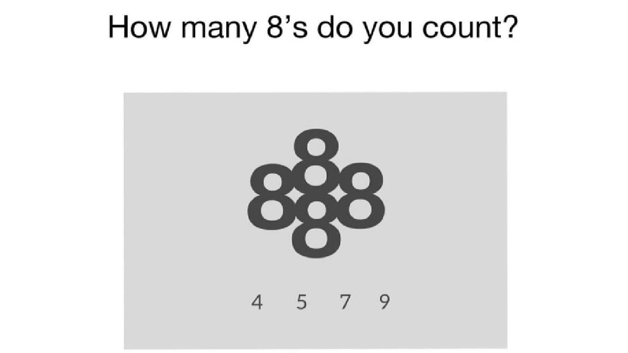 Optical Illusion : या फोटोमध्ये एकूण किती 8 आहेत ? भल्याभल्यांना सुटलं नाही कोडं, तुम्हाला जमतंय का बघा