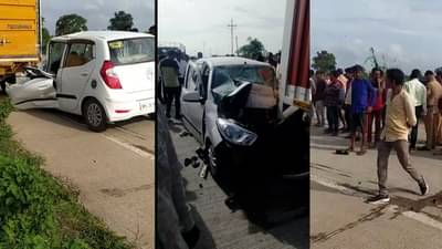 देवदर्शन आणि पर्यटनाहून घरी परतत होते, वाटेतच भरधाव कार ट्रकला धडकली अन्...