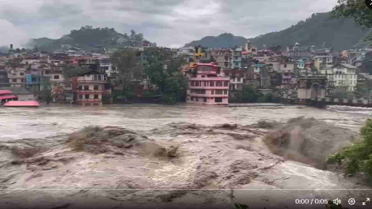 Video : शिमल्यात मुसळधार पावसाचा कहर, पाण्याच्या जोरदार प्रवाहामुळे घरे आणि दुकानांचे वाहून गेले