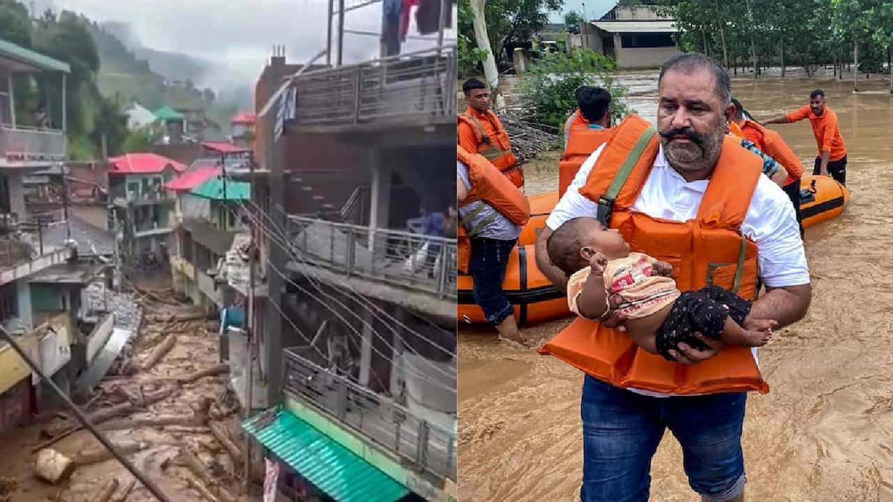 मागच्या तीन दिवसात हिमाचल-उत्तराखंड राज्यात मुसळधार पाऊस झाला आहे. नदीला पूर आल्यामुळे सगळीकडं पाणीचं दिसतं आहे. नदीच्या पाण्यातून अनेक गाड्या वाहून गेल्या आहेत. त्याचबरोबर अनेकांना मृत्यू देखील झाला आहे.