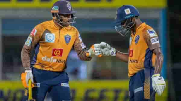 TNPL 2023 : क्रिकेटच्या मैदानातले नवीन जय-वीरु, दे दणादण 6,6,6,6,6, एका ओव्हरमध्ये 33 रन्स, VIDEO