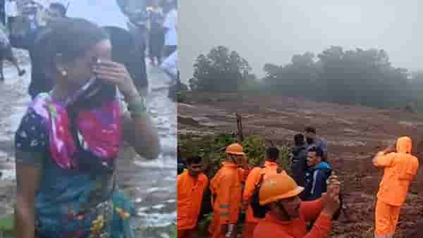 महिलांचा टाहो... इर्शाळवाडीवासीयांवर दु:खाचा डोंगर; 200-250 लोकसंख्येचं गाव दरडी खाली