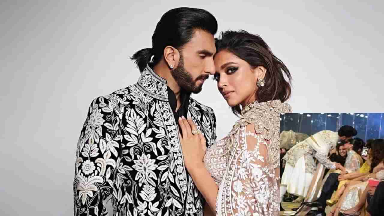 Ranveer Singh | संस्कारी आहे..., सर्वांसमोर रणवीरने पत्नीला केलं किस, आईच्या पडला पाया.. व्हिडीओ व्हायरल