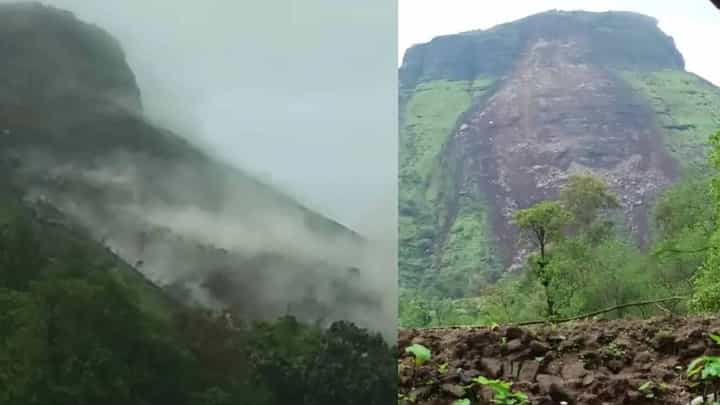 इर्शाळवाडीच्या घटनेना ताजी असतानाच कावनई किल्ल्याचा भाग ढासळला; सुदैवाने कोणतीही जीवितहानी नाही इर्शाळवाडीच्या घटनेना ताजी असतानाच कावनई किल्ल्याचा भाग ढासळला; सुदैवाने कोणतीही जीवितहानी नाही