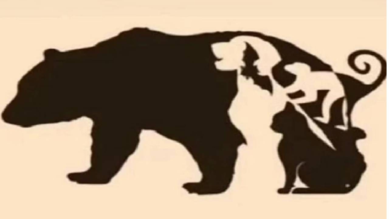 Optical Illusion | या चित्रात एकूण किती प्राणी दिसतायत?