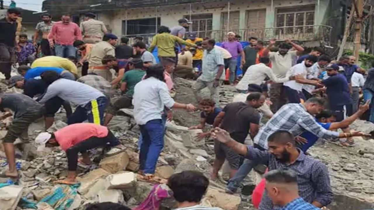 BREAKING | गुजरातच्या जुनागड येथे इमारत कोसळली, मोठी दुर्घटना