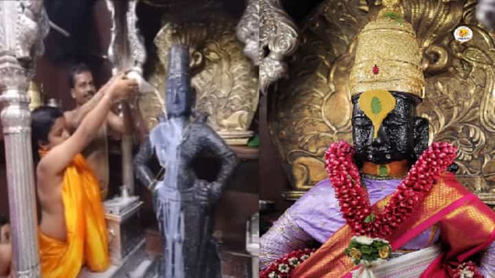 पंढपुरात विठ्ठलाची पूजा पुन्हा वादाच्या भोवऱ्यात; व्हिडीओ व्हायरल, काय आहे प्रकरण? पंढपुरात विठ्ठलाची पूजा पुन्हा वादाच्या भोवऱ्यात; व्हिडीओ व्हायरल, काय आहे प्रकरण?
