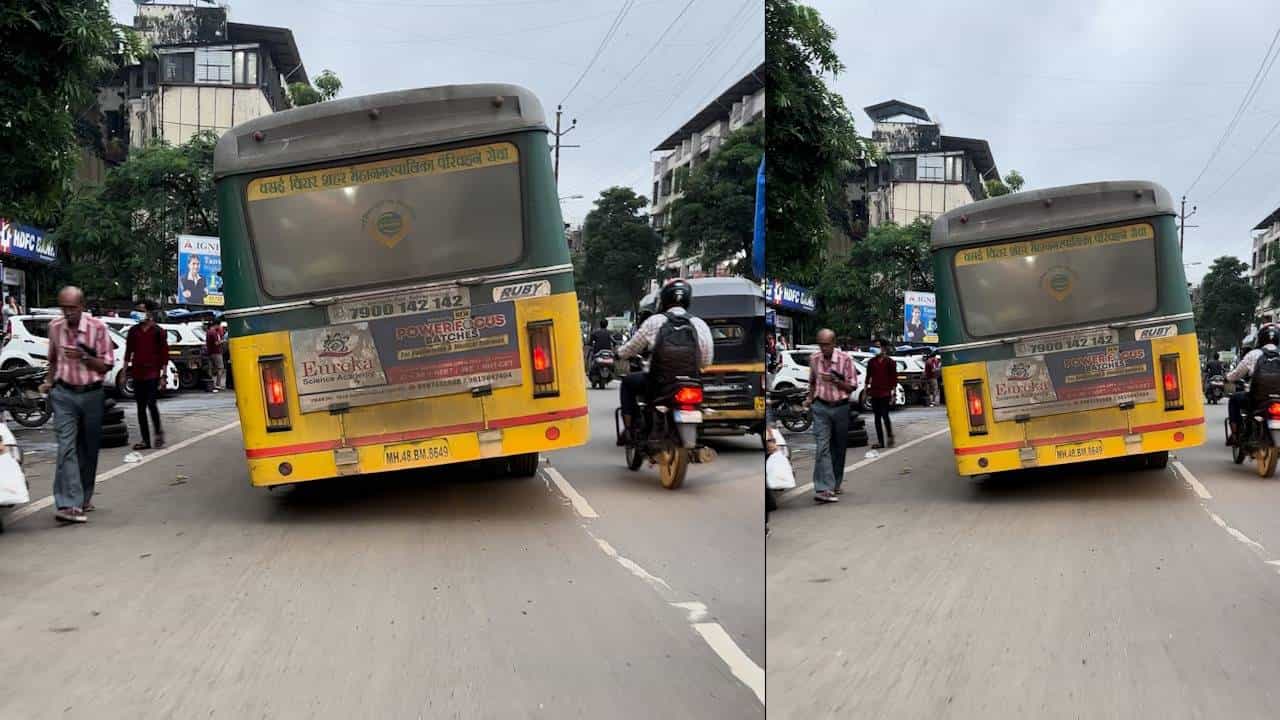 बस आली अन् प्रवाशी झपझप चढले; पुढे बसचं काय झालं? पाहा... बस आली अन् प्रवाशी झपझप चढले; पुढे बसचं काय झालं? पाहा...