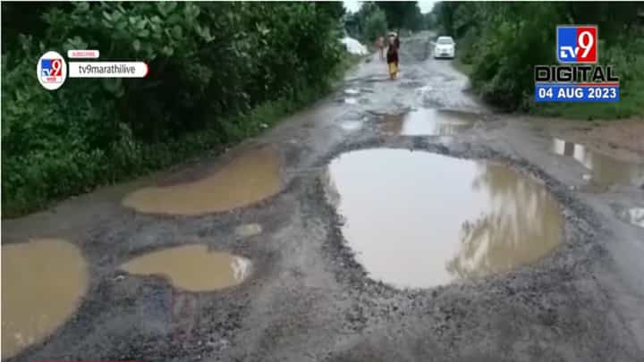 गोंदियातील हरदोली-मांडोदेवी रस्त्याची झाली चाळण, नागरिकांना मनस्ताप; बघा दयनीय अवस्था गोंदियातील हरदोली-मांडोदेवी रस्त्याची झाली चाळण, नागरिकांना मनस्ताप; बघा दयनीय अवस्था