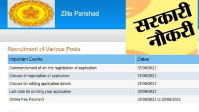 Mega Bharti 2023 : जिल्हा परिषदेतील 19,460 जागांच्या मेगा भरतीला सुरुवात, असा करा अर्ज