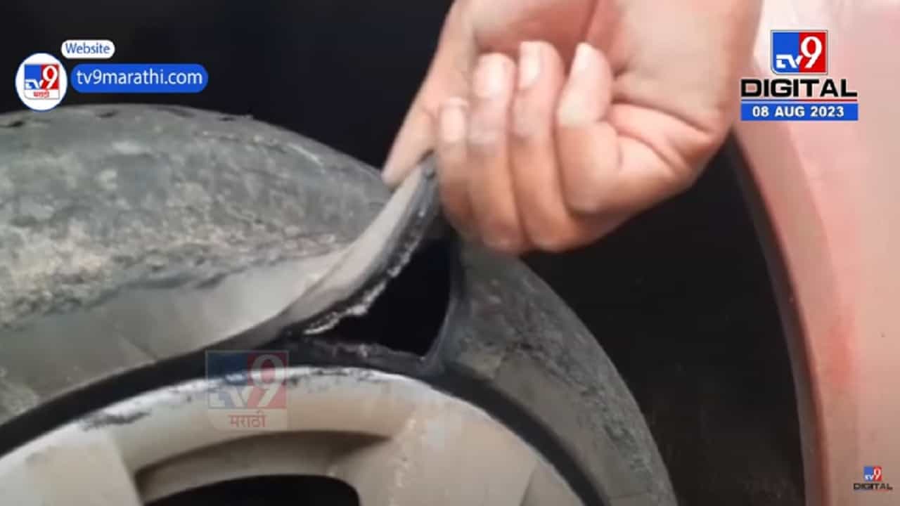पुणे-सातारा महामार्गावर खड्ड्यांचं साम्राज्य अन् टायर फुटण्याची समस्या, नागरिकांचा प्रशासनावर संताप