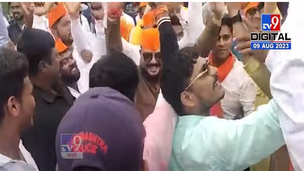 छत्रपती शिवाजी महाराज यांच्या पुतळ्याची जंगी मिरवणूक, गुलाबराव पाटील यांनी धरला ठेका, बघा व्हिडीओ