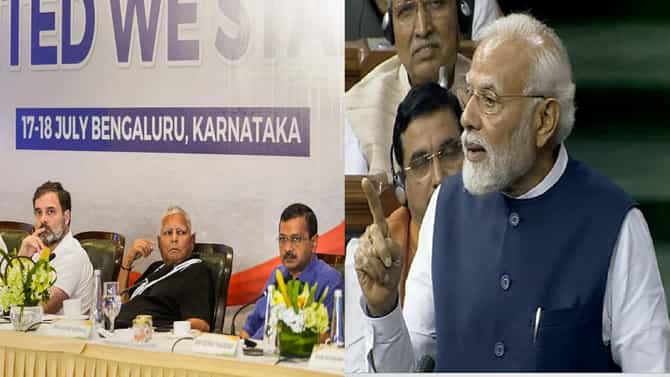 Narendra Modi on India | नरेंद्र मोदी यांची पुन्हा विरोधकांच्या इंडिया आघाडीवर सडकून टीका
