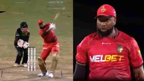 Kieron Pollard याची राक्षसी ताकद, एकाच ओव्हरमध्ये ठोकले 4 सिक्स, 3 वेळा बॉल 100 मीटरपेक्षा जास्त लांब
